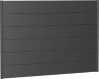 Biohort Sichtschutzelement, 6 Metall-Paneele und 2 F&uuml;hrungsschienen, LxH:...