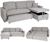 MCW Ecksofa MCW-L17, 3-Sitzer in L-Form, Mit 2 Dekokissen, Max. Belastbarkeit:...