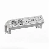Bachmann DESK2 white 2xCEE7/3 1xUSB A/C 22W 0,2m GST18 Steckdosenleiste...
