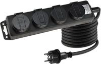 ChiliTec Gartensteckdose ChiliTec 4-fach Steckdosenleiste 3m Kabel IP44 f&uuml;r...