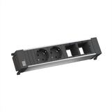 Bachmann POWER FRAME Medium 2x Schutzkontakt 2x ABD Einbau-Tischsteckdosenleiste