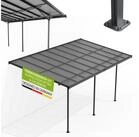 Juskys Terrassendach Borneo, BxT: 556x300 cm, 5,5x3 m, Regen- und Sonnenschutz,