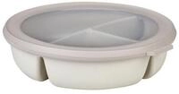 Mepal Lunchbox Runde Bento-Sch&uuml;ssel mit 3 F&auml;chern f&uuml;r Meal-Prep, 1,5 Liter,