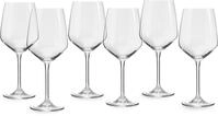 ECHTWERK Rotweinglas Set, ca. 630 ml, 6-tlg., Glas, hochwertig und mit zeitlosem