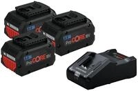 Bosch Professional Akku Starter-Set (18 V), ProCORE 3 x 18 V 8 Ah und GAL...