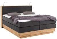 Home affaire Boxspringbett Cavan, Eiche, inkl. Bettkasten & Topper, verschiedene
