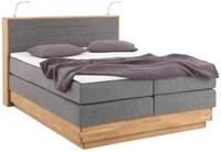 Home affaire Boxspringbett Cavan, Eiche, inkl. Bettkasten & Topper, verschiedene