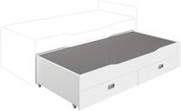 PAIDI Kinderbett Ausziehbett, Unterschiebebett mit 2 Schubladen, 90 x 190 cm