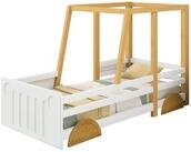 Flieks Kinderbett (mit Rahmen aus Kiefer), Autobett Jeep-Bett Kiefer Einzelbett...