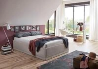 Westfalia Schlafkomfort Polsterbett Texel, Komforth&ouml;he mit Zierkissen, Bettkasten