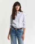 Hemdbluse GANT "REG POPLIN STRIPED SHIRT", Damen, Gr. 34, blau (light blau),
