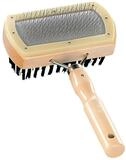 Nobby Fellb&uuml;rste Nature Line Pudelb&uuml;rste mit Holzgriff doppelt