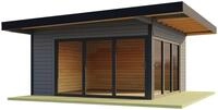 LASITA MAJA Gartenhaus DOMEO 9, BxT: 590x590 cm, (Set), mit &Uuml;berdachung