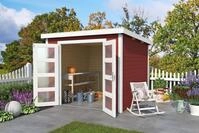 LASITA MAJA Gartenhaus Zambezi 4, BxT: 270x274 cm, Blockbohlenhaus 28mm
