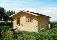 Kiehn-Holz Gartenhaus Fronberg, BxT: 455x453 cm, aus naturbelassenem Fichtenholz