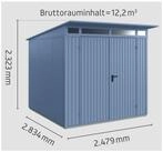 H&ouml;rmann Ecostar Ger&auml;tehaus Metall-Ger&auml;tehaus Trend mit Pultdach Typ 2,...