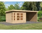 Karibu Gartenhaus Karibu Gartenhaus Kastorf, 28 mm, 612 x 303 cm, Typ 6, natur,...
