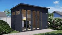 BERTILO Gartenhaus Pentus 3 Office, in verschiedenen Farben, BxT: 359x266 cm