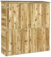 vidaXL Gartenhaus Ger&auml;teschuppen 163x50x171 cm Massivholz Kiefer