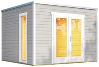 weka Gartenhaus Designhaus P285, BxT: 300x252 cm, mit Panorama-Glast&uuml;ren und...