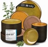 Moritz & Moritz Geschirr-Set VIDA f&uuml;r 12 Personen Vintage (36-tlg), 12...