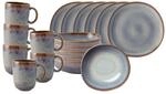 Geschirr-Set "Fr&uuml;hst&uuml;cks-Set Lave 18er Set", beige, 18, Steingut, LIKE. BY VILLEROY