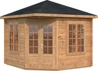 Palmako Gartenhaus Pavillon Melanie, BxT: 322x322 cm, hellbraun