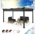 blumfeldt Pavillon Pantheon 3x4 Pergola 3x4 m Aluminium Polyester PU UV 200g/m&sup2;