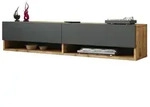 en.casa TV-Schrank &raquo;Laitila&laquo; TV H&auml;ngeboard 140x31,5x29,5cm Eiche