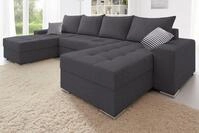 COLLECTION AB Wohnlandschaft Josy XL U-Form, Breite: 313 cm, Liegefl. 137x266...