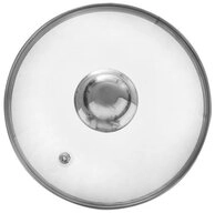 Orion Group Universaldeckel 16 cm Glasdeckel gew&ouml;lbt mit Edelstahlgriff und