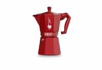 BIALETTI Kaffeeservice Italienische Kaffeemaschine MOKA EXCLUSIVE Rot Aluminium...