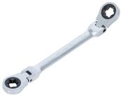 BGS Ratschenringschl&uuml;ssel BGS Doppel-Ratschen-Ringschl&uuml;ssel abwinkelbar mit