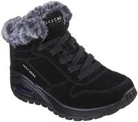 Winterboots SKECHERS "UNO RUGGED-WINTRINESS", Damen, Gr. 36, schwarz, Textil,