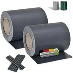 Juskys Sichtschutzstreifen PVC Sichtschutzstreifen 2er Set, Doppelstabmatten...