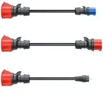 go-e Adapterset f&uuml;r Gemini flex 22 kW, 3-teiliges Set (schwarz, 30cm)...