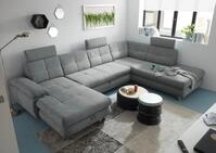 ED EXCITING DESIGN Wohnlandschaft Alba, mit Schlaffunktion & Bettkasten,...
