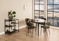 ACTONA GROUP Esstisch Montreux Tisch, Esszimmertisch, schwarz lackiertes