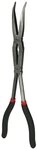 KS Tools Greifzange, Doppelgelenk-Flachrundzange, 45&deg; gebogen, XL