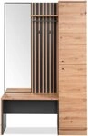 Finori Garderobe, Dekor Artisan Oak / anthrazit B x H x T ca. 122 x 190 x 37 cm