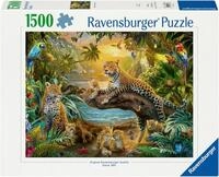 Ravensburger Puzzle Leopardenfamilie im Dschungel, 1500 Puzzleteile, Made in...