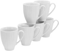 CreaTable Becher Barcelona, 6-tlg., Porzellan, 330 ml, 6-teilig