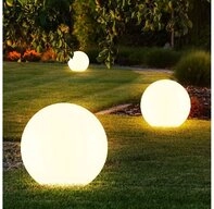 etc-shop LED Gartenleuchte, LED-Leuchtmittel fest verbaut, 3er-Set LED Solar...