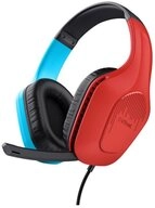 Trust GXT 416S Zirox Federleichtes Gaming-Headset, Schwarz/Cyan/Rot Gaming-Headset
