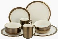 CreaTable Kombiservice Modern Industrial (8-tlg), 2 Personen, Steinzeug,...