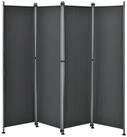 pro.tec Paravent, &raquo;Modica&laquo; Trennwand Outdoor Sichtschutz 170x215cm Dunkelgrau