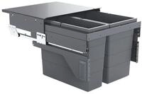 Hailo Einbaum&uuml;lleimer AS Cargo - 500mm - 17L/13L/13L/Deckel - Auszug 3610831,