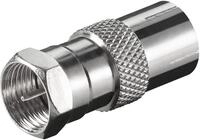 Goobay F-Adapter: F-Stecker > Koax-Buchse SAT-Kabel