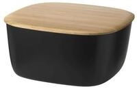 RIG-TIG Brotkasten Box-It Klein Schwarz, Bambusholz, PBT-Kunststoff