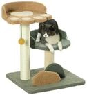 PawHut Kratzbaum Katzenkratzbaum mit 2 Ebenen, Katzenbaum mit Spielbal, Sisal, Sisal,